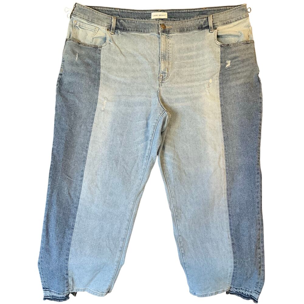Lane Bryant Women Jeans size 28 Blue High Rise Stretch StraightLeg Tummy Control